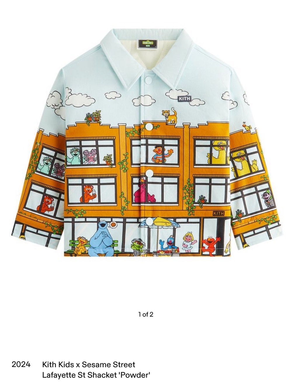 Kith x Sesame Street Kids Lafayette St Shacket